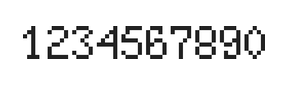 5×8数字点阵字体 ddN58AB1373
