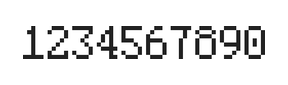 5×8数字点阵字体 ddN58AB1374