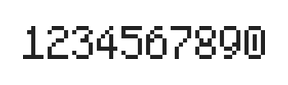5×8数字点阵字体 ddN58AB1375