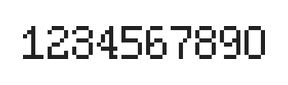 5×8数字点阵字体 ddN58AB1383