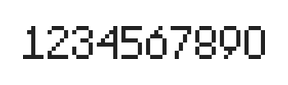 5×8数字点阵字体 ddN58AB1392