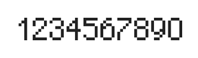 5×8数字点阵字体 ddN58AB1393
