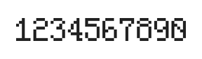5×8数字点阵字体 ddN58AB1397