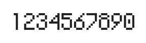 5×8数字点阵字体 ddN58AB1418