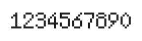 5×8数字点阵字体 ddN58AB1420