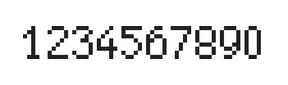 5×8数字点阵字体 ddN58AB1432