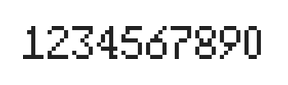 5×8数字点阵字体 ddN58AB1436