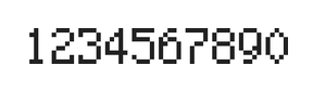 5×8数字点阵字体 ddN58AB1437