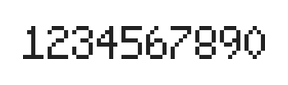 5×8数字点阵字体 ddN58AB1438