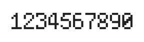 5×8数字点阵字体 ddN58AB1440