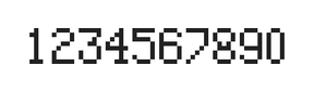 5×8数字点阵字体 ddN58AB1441