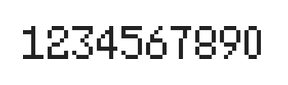 5×8数字点阵字体 ddN58AB1445