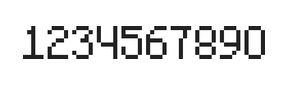5×8数字点阵字体 ddN58AB1453