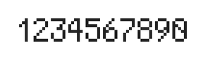 5×8数字点阵字体 ddN58AB1459