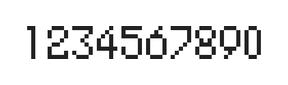 5×8数字点阵字体 ddN58AB1460