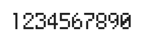 5×8数字点阵字体 ddN58AB1462