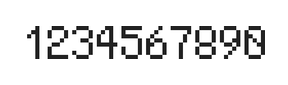 5×8数字点阵字体 ddN58AB1464