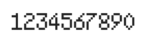5×8数字点阵字体 ddN58AB1472