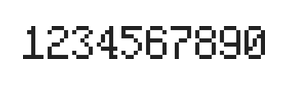5×8数字点阵字体 ddN58AB1473