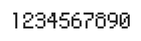 5×8数字点阵字体 ddN58AB1477