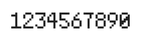 5×8数字点阵字体 ddN58AB1482