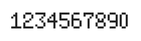 5×8数字点阵字体 ddN58AB1485
