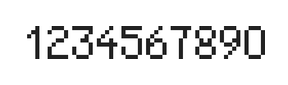 5×8数字点阵字体 ddN58AB1487