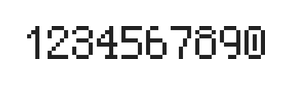 5×8数字点阵字体 ddN58AB1490