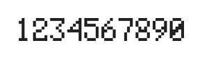 5×8数字点阵字体 ddN58AB1496