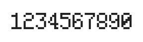 5×8数字点阵字体 ddN58AB1510