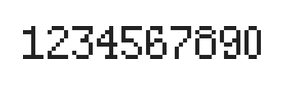 5×8数字点阵字体 ddN58AB1513
