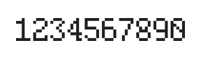 5×8数字点阵字体 ddN58AB1514