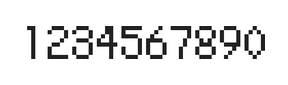 5×8数字点阵字体 ddN58AB1519