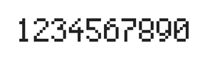 5×8数字点阵字体 ddN58AB1521