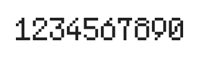 5×8数字点阵字体 ddN58AB1528