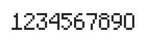 5×8数字点阵字体 ddN58AB1530