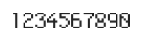 5×8数字点阵字体 ddN58AB1537