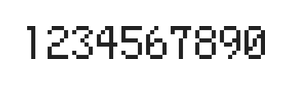 5×8数字点阵字体 ddN58AB1538