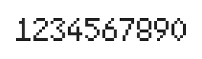 5×8数字点阵字体 ddN58AB1540