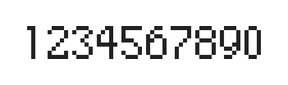 5×8数字点阵字体 ddN58AB1545