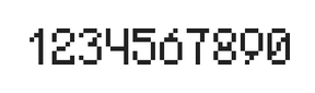 5×8数字点阵字体 ddN58AB1547