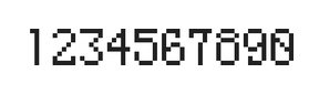 5×8数字点阵字体 ddN58AB1556