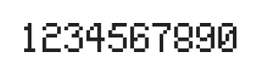 5×8数字点阵字体 ddN58AB1557