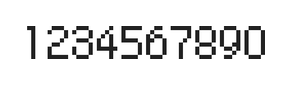 5×8数字点阵字体 ddN58AB1568