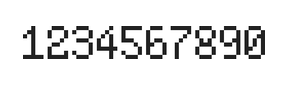 5×8数字点阵字体 ddN58AB1572