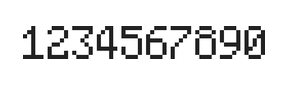 5×8数字点阵字体 ddN58AB1576