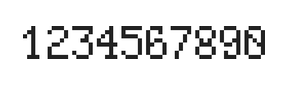 5×8数字点阵字体 ddN58AB1580