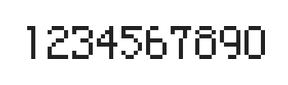 5×8数字点阵字体 ddN58AB1587