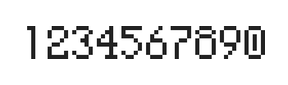 5×8数字点阵字体 ddN58AB1588