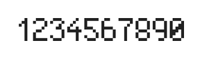 5×8数字点阵字体 ddN58AB1590